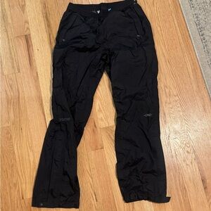 Marmot Charcoal Black Outdoor Shell Pants with Subtle Logo